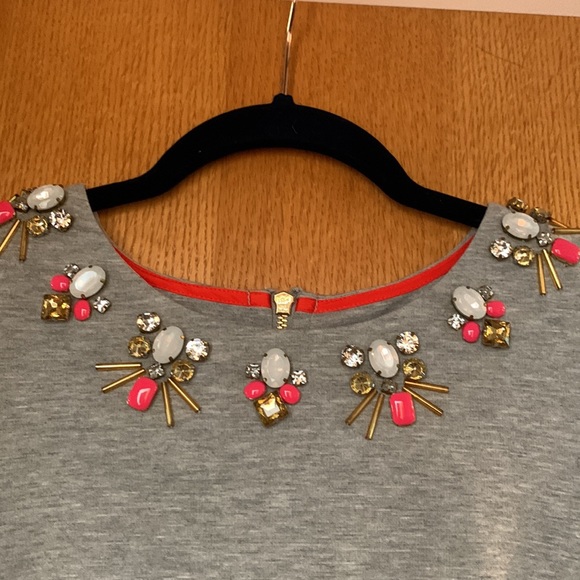 Jersey dress with chunky hem neckline - Picture 4 of 4